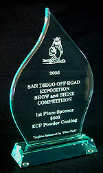 Jade Acrylic Flame Award